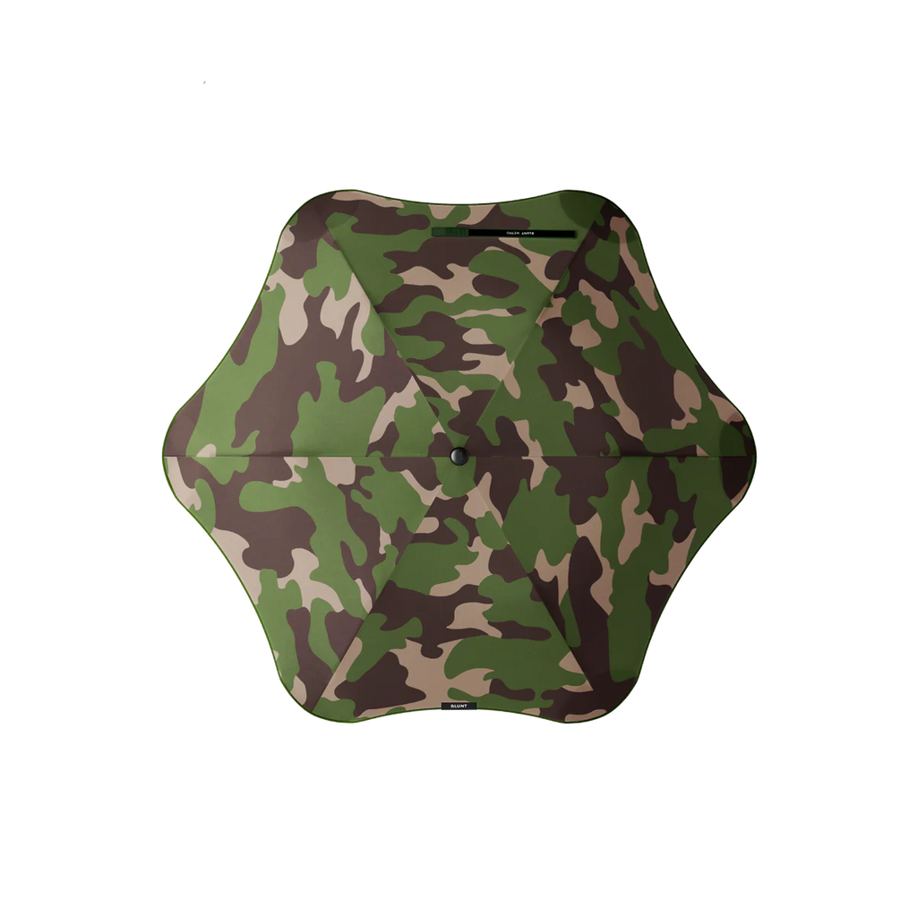 metro umbrella by blunt umbrellas in woodland camo pattern