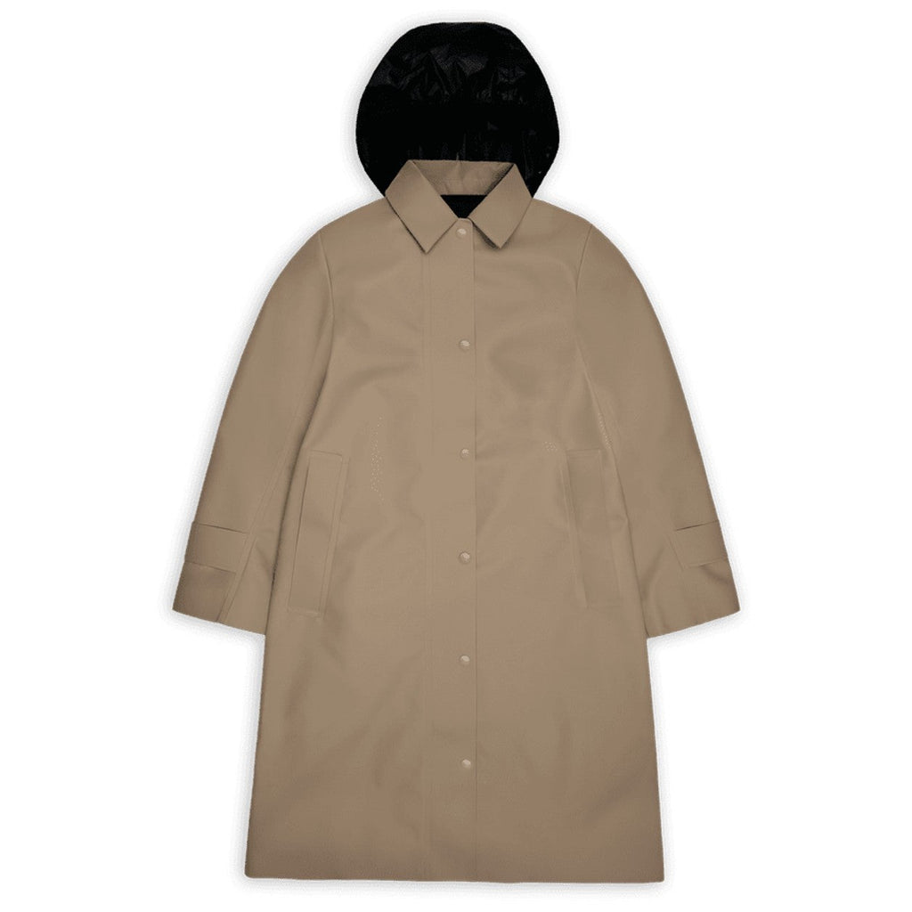 RAINS waterproof rain coat Nara long jacket beige