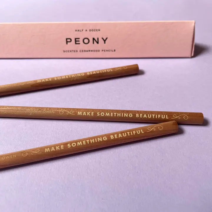 imogen owen Scented Cedarwood Pencils peony pink