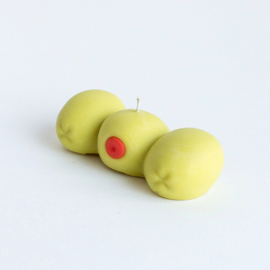 nata concept pimento olive trio candle