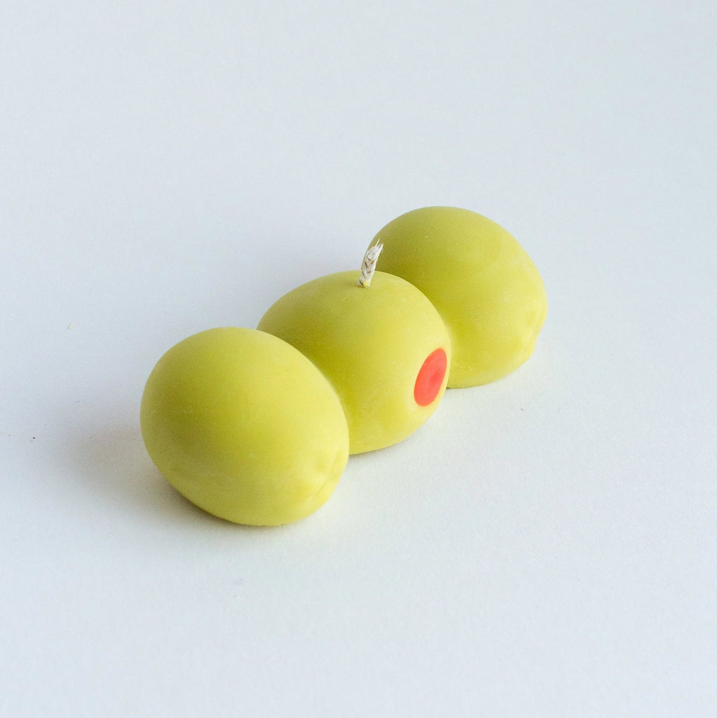 nata concept pimento olive trio candle