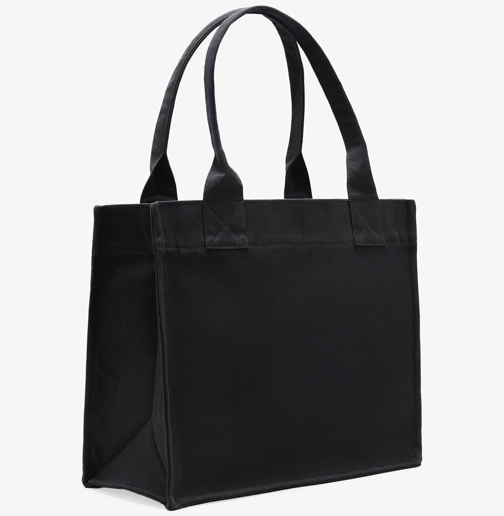 ganni black puppy large tote top handle bag 