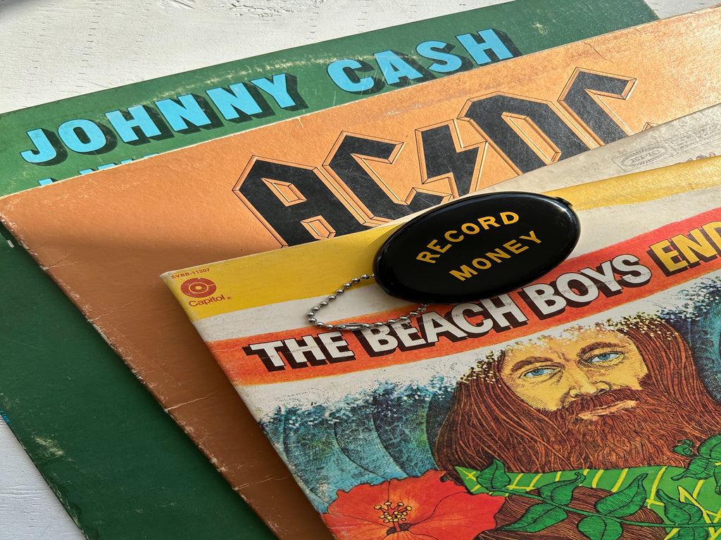 three potato four rubber coin pouch bag charm black yellow record money