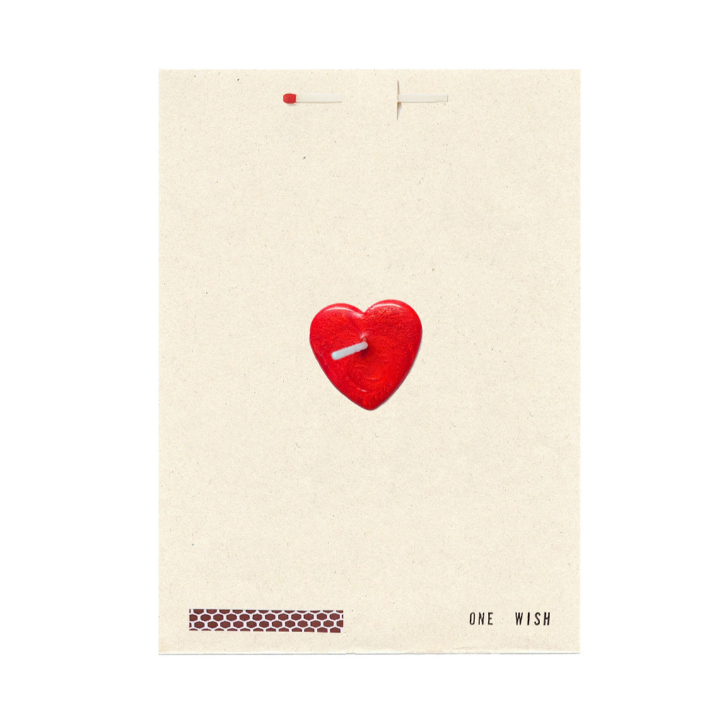 red heart originals collection match strike greeting card wish cards