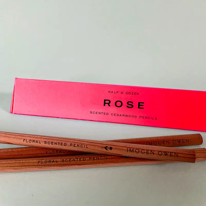 imogen owen Scented Cedarwood Pencils rose hot pink
