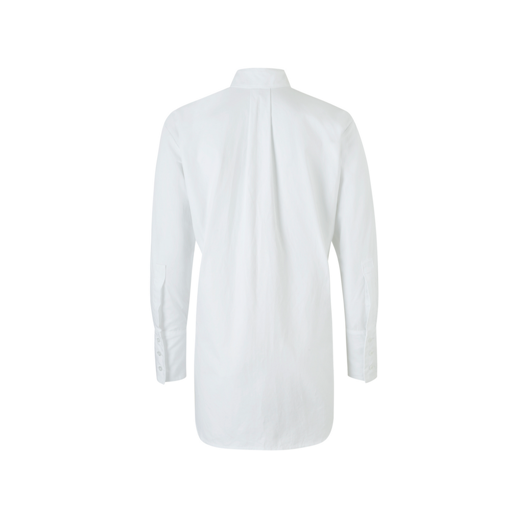 white cotton poplin shirt by ELV Denim