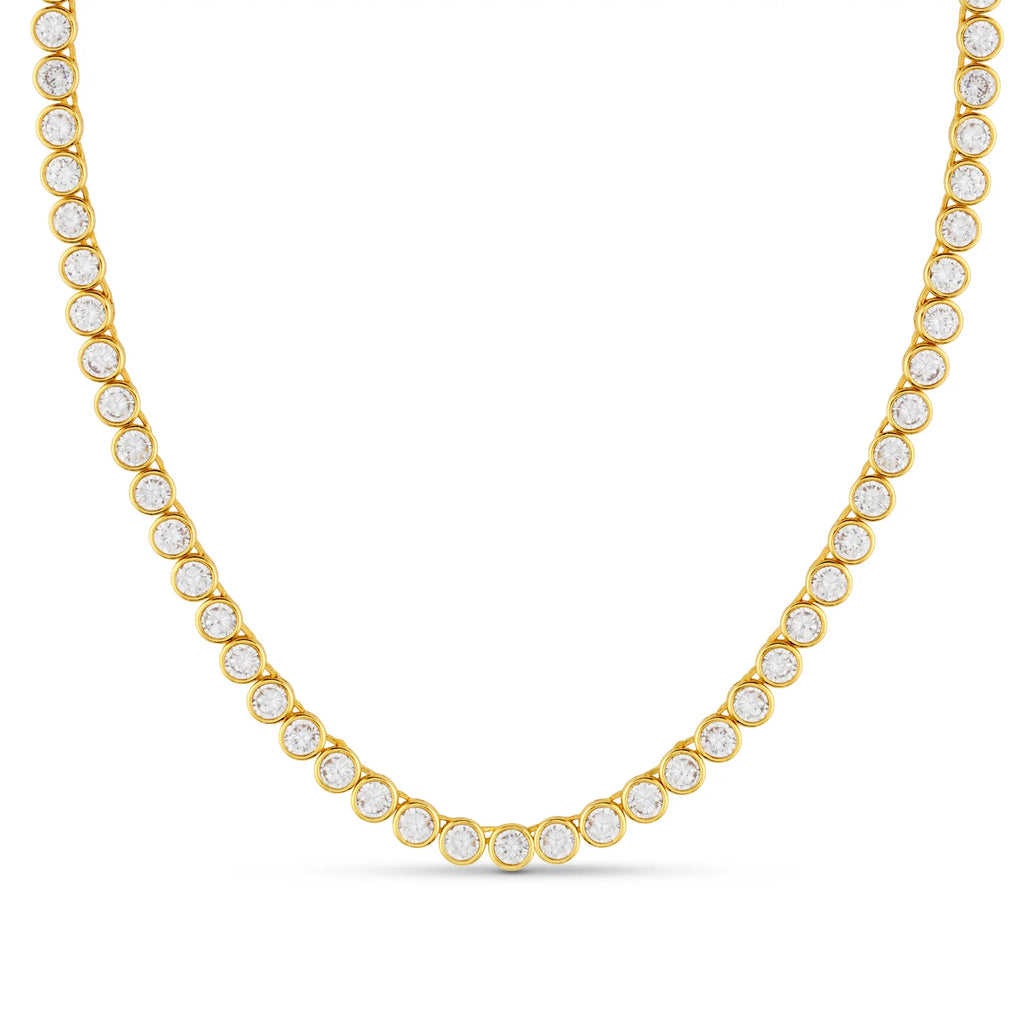 orelia LUXE Tennis Necklace gold