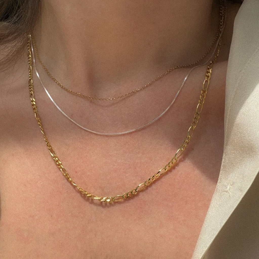 HERMINA ATHENS greek Classic Thin Chain sterling silver 45cm