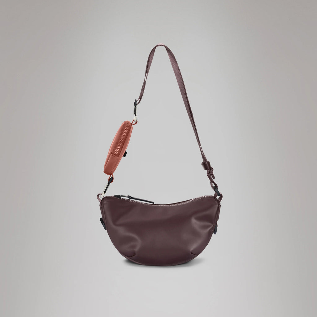 Rains Valera Shoulder Bag Mini depth dark red burgundy cross body hand bag