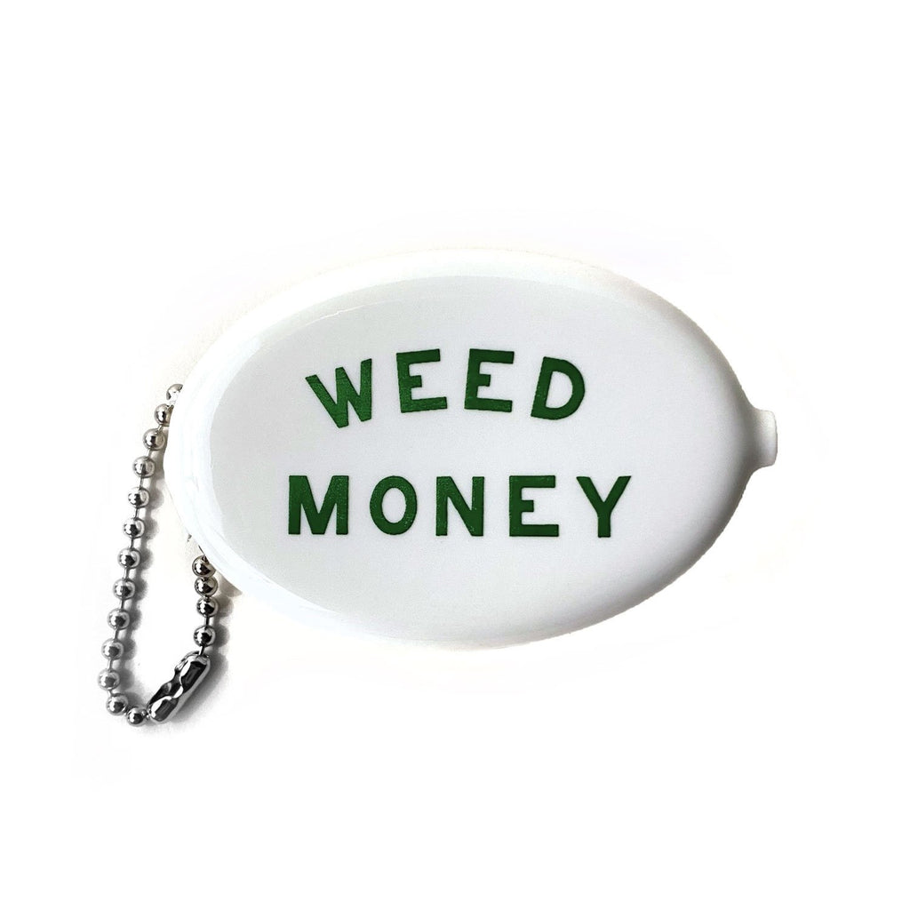 three potato four rubber coin pouch bag charm white weed money