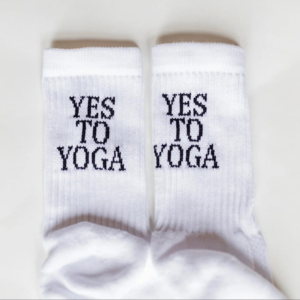MARDY BUM YES TO YOGA Sports Socks SLOGAN