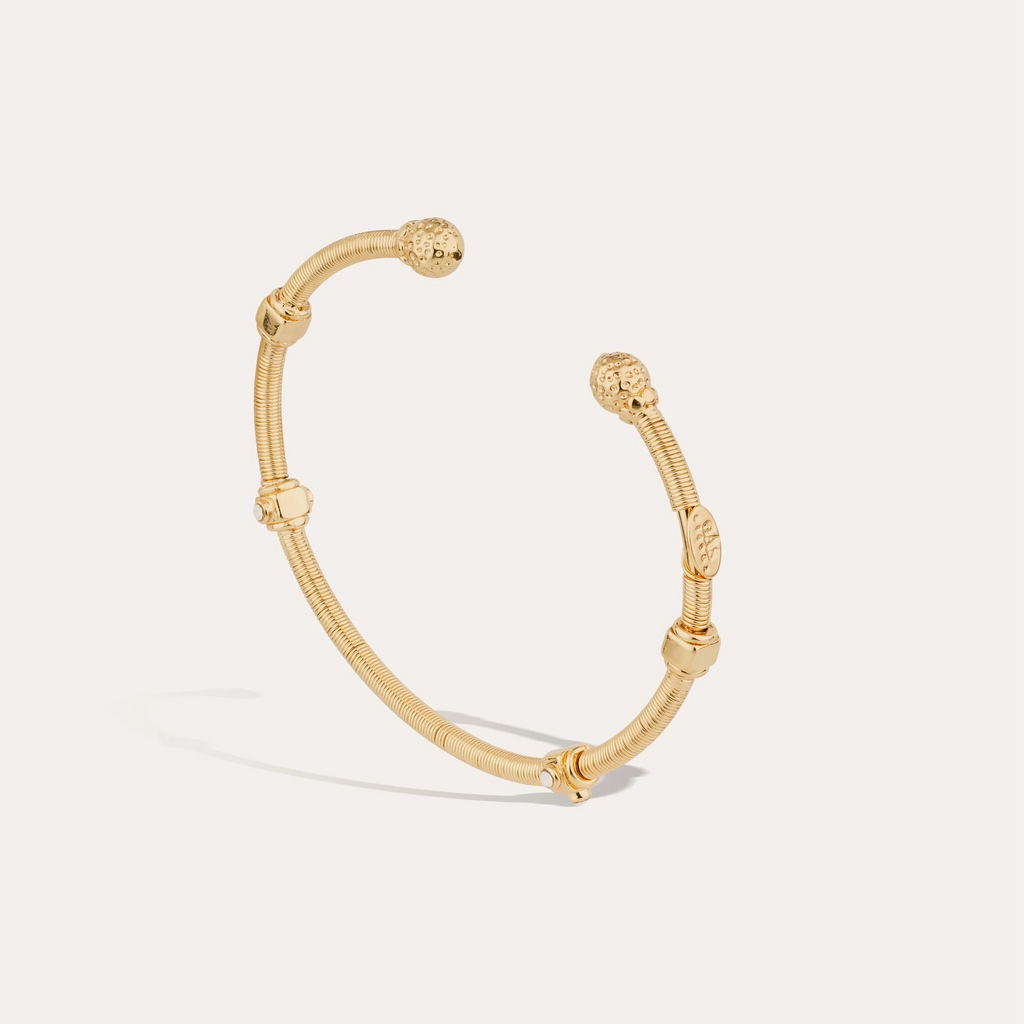 the Zanzifull Jonc Strass bracelet by Gas Bijoux in gold
