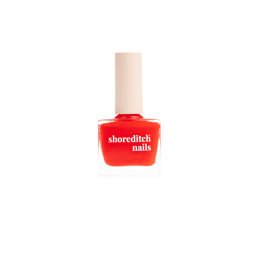 shoreditch nails The Mile End Nail Polish bright orange red