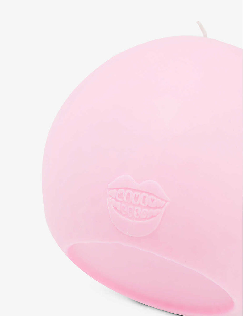 big pink circle dome round fuck head candle by wavey casa